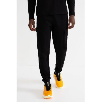Pantaloni de trening cargo cu talie elastica