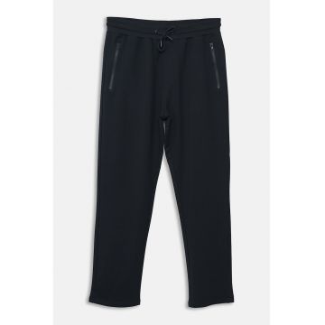 Pantaloni de trening cu buzunare cu fermoar