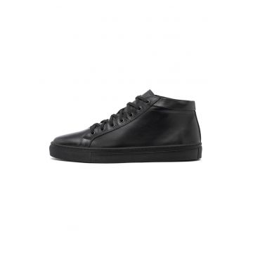 Pantofi casurl mid-cut de piele