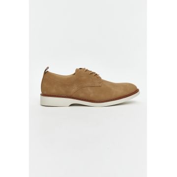 Pantofi derby din piele intoarsa ecologica
