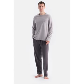 Pijama lunga de bumbac