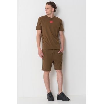 Tricou din bumbac cu aplicatie logo Diragolino