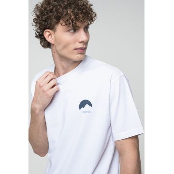 Tricou din bumbac cu imprimeu grafic pe partea din spate