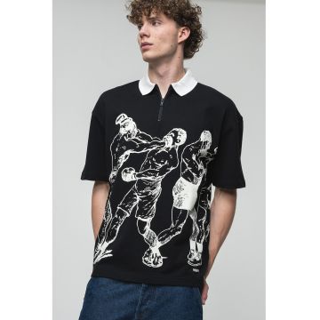 Tricou polo cu imprimeu Duboxie