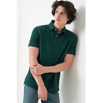Tricou polo din amestec de bumbac organic