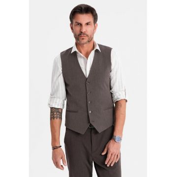 Vesta eleganta cu model in zig-zag SLIM FIT  OM-BLZV-0143