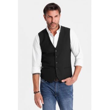 Vesta eleganta cu model in zig-zag SLIM FIT  OM-BLZV-0143