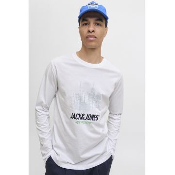 Bluza de bumbac cu imprimeu