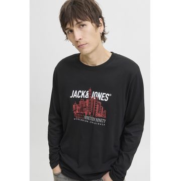 Bluza de bumbac cu imprimeu