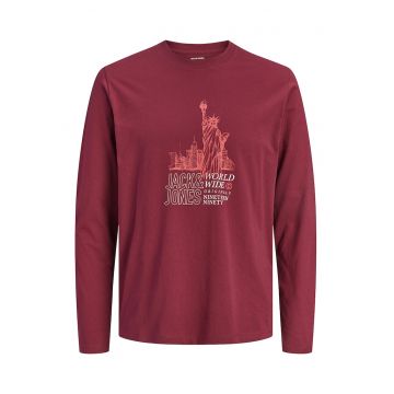 Bluza de bumbac cu imprimeu