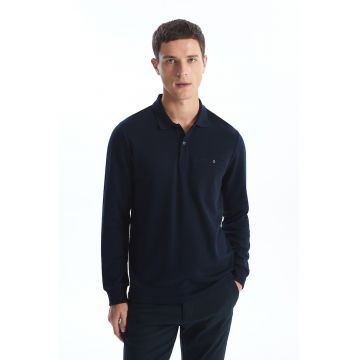 Bluza lejera cu guler polo