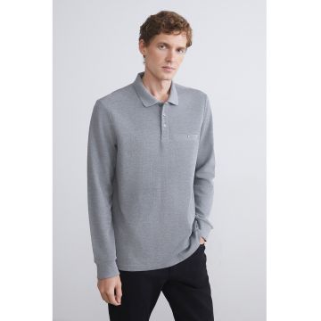 Bluza lejera cu guler polo