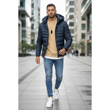 Geaca barbati  bleumarin 5208 123-4