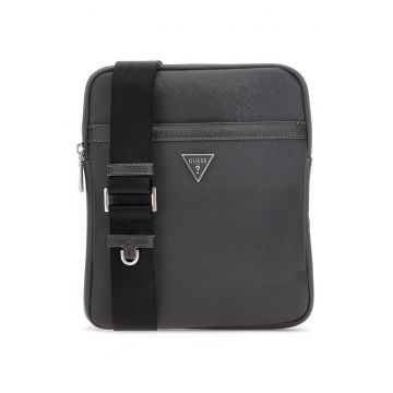 Geanta crossbody de piele ecologica cu logo Certosa