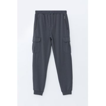 Pantaloni de trening cargo cu snur de ajustare