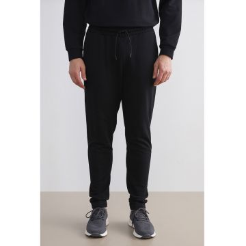 Pantaloni de trening din amestec de bumbac - cu talie ajustabila