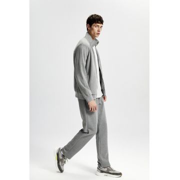 Pantaloni jogger cu buzunare cu fermoar