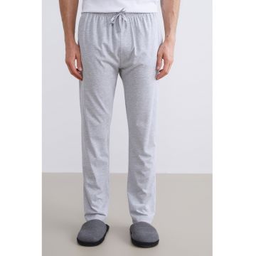 Pantaloni uni de pijama cu snur in talie