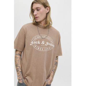 Tricou cu imprimeu si maneci cazute
