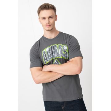 Tricou din bumbac Camo Script