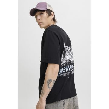 Tricou din bumbac organic cu model grafic pe spate