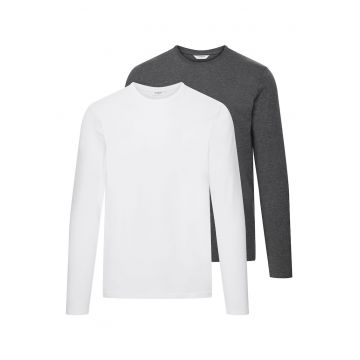 Bluza barbati Move  set de 2 perechi alb - gri