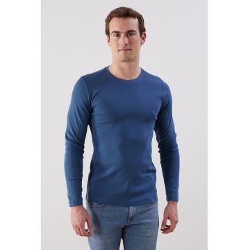 Bluza din bumbac cu decolteu rotund Bluza din bumbac cu decolteu rotund