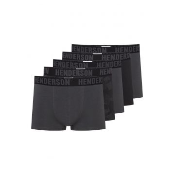 Boxeri set de 5 perechi Soul  Negru-Gri