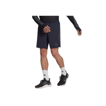 Pantaloni scurti sport -  bleumarin - 100% poliester reciclat - pentru alergare/antrenament