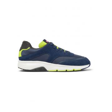 Pantofi sport cu insertii din piele nabuc Drift