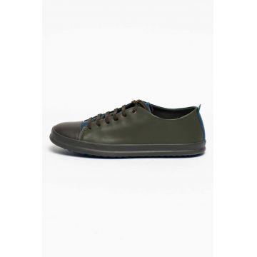 Pantofi sport din piele cu model colorblock Twins