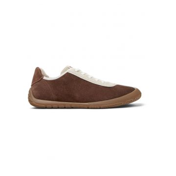 Pantofi sport din piele intoarsa Peu Path Twins - Maro