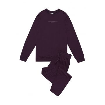 Pijamale barbati -  Bumbac - Maro