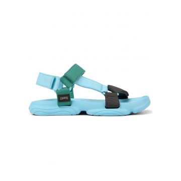 Sandale cu model colorblock si inchidere velcro Karst