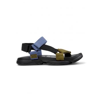 Sandale cu model colorblock si inchidere velcro Karst