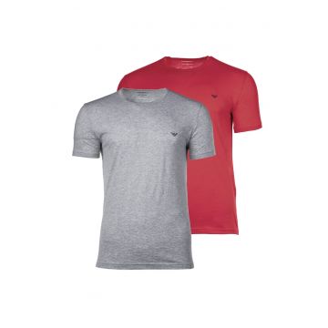 Set de tricouri cu decolteu la baza gatului - 2 piese