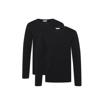 Tricou cu maneci lungi Move  set de 2 perechi negru XL