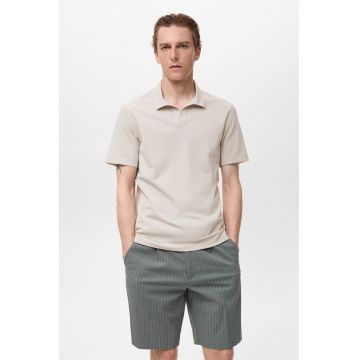 Tricou polo slim-fit din material pique Tricou polo slim-fit din material pique