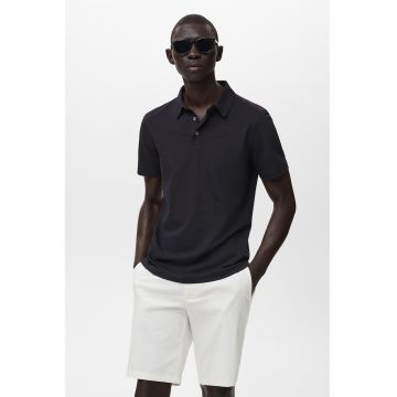 Tricou polo slim-fit din material pique Tricou polo slim-fit din material pique