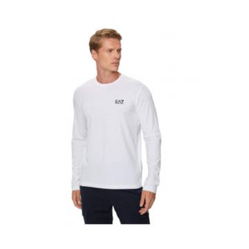 Bluza barbati -  bumbac si elastan - alb