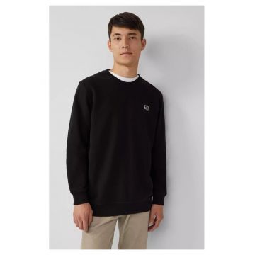 Bluza barbati - cu decolteu la baza gatului - logo - Negru
