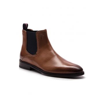 Botine cu glezna joasa barbati  4140004162 - Piele naturala - Maro