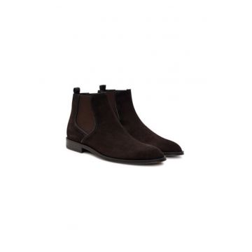 Botine cu glezna joasa pentru barbati  50516470 - Piele naturala - Maro