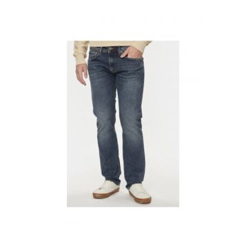 Pantaloni barbati  PM207393HW6 - Bumbac/Elastan - Albastru
