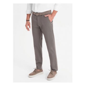 Pantaloni chino REGULAR FIT cu textura delicata  OM-PACP-0184