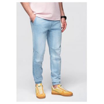 Pantaloni jeans JOGGER cu efect spalat  OM-PADJ-0267