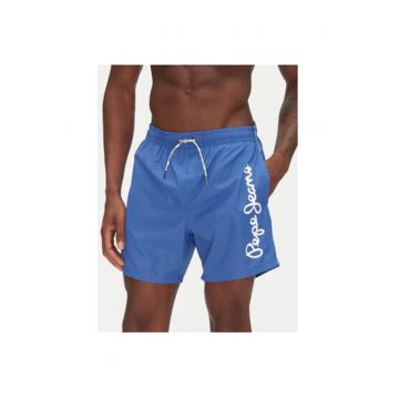 Pantaloni scurti de baie barbati  PMB10419 - Poliester - Albastru