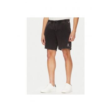 Pantaloni scurti sport barbati  221179 - Bumbac/Poliester - Negru - Negru