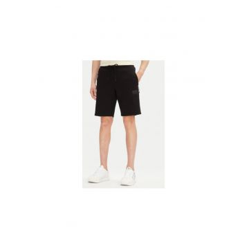 Pantaloni scurti sport barbati Ea7 Emporio Armani - 7M000095 AF12116 - Bumbac/Poliester - Negru
