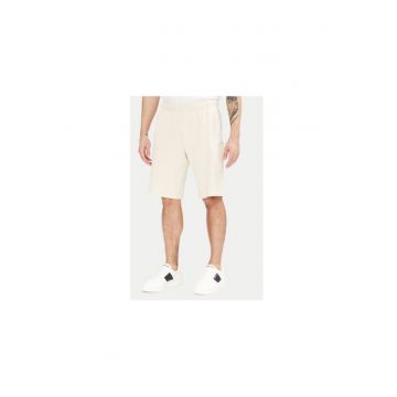 Pantaloni scurti sport barbati Ea7 Emporio Armani - 7M000153 AF10432 - Bumbac - Ecru